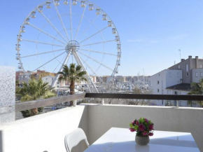 Studio cabine 4 pers, proche port, terrasse, lave-linge - FR-1-249-346